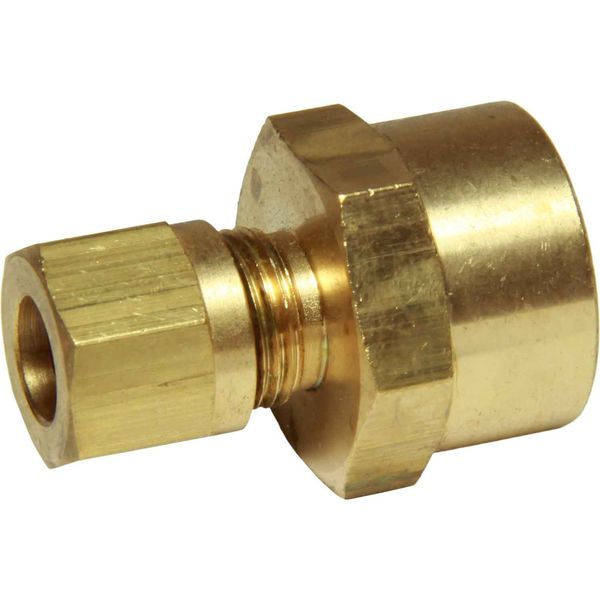 AG Brass Female Stud Coupling 8mm x 3/8" BSP