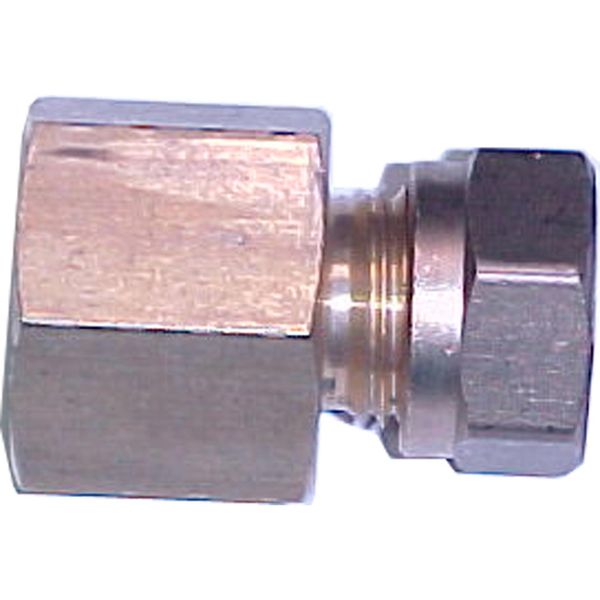 AG Brass Female Stud Coupling 12mm x 1/2" BSP