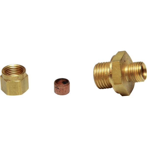 AG Brass Male Stud Coupling 6mm x 1/4" BSP