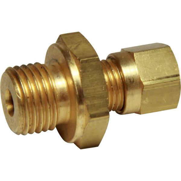 AG Brass Male Stud Coupling 6mm x 1/4" BSP