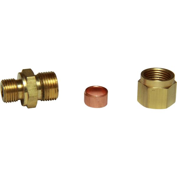 AG Brass Male Stud Coupling 8mm x 1/8" BSP