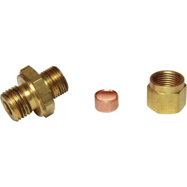 AG Brass Male Stud Coupling 8mm x 1/4" BSP