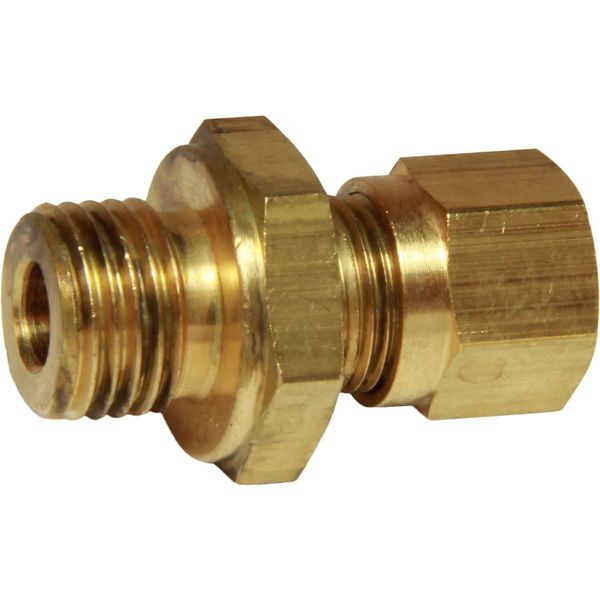 AG Brass Male Stud Coupling 8mm x 1/4" BSP