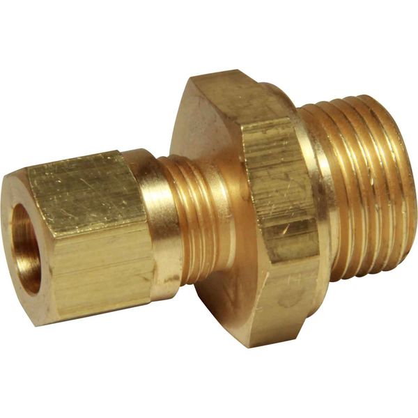 AG Brass Male Stud Coupling 8mm x 3/8" BSP