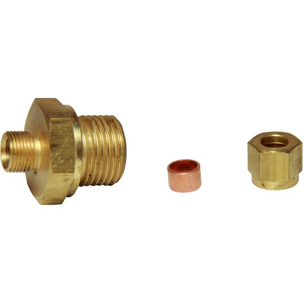 AG Brass Male Stud Coupling 8mm x 1/2" BSP