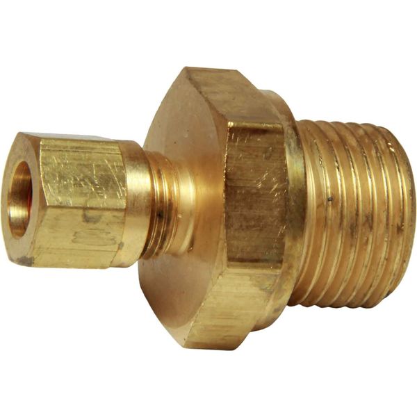 AG Brass Male Stud Coupling 8mm x 1/2" BSP