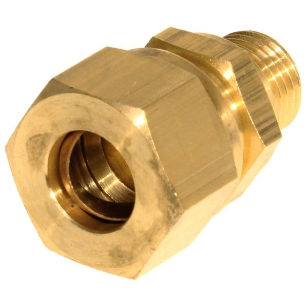 AG Brass Male Stud Coupling 12mm x 1/4" BSP