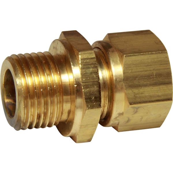 AG Brass Male Stud Coupling 15mm x 1/2" BSP