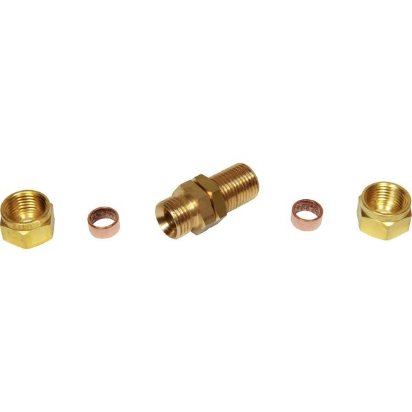 AG Brass Bulkhead Coupling 10mm Tube OD