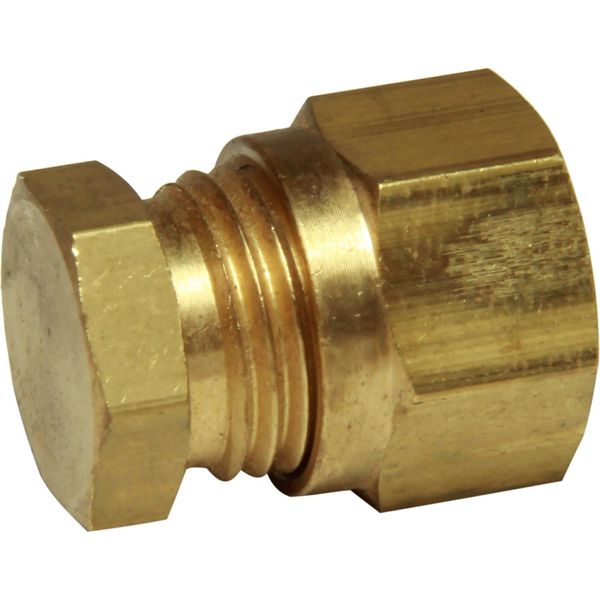 AG Brass Coupling Stop End 8mm OD Tube