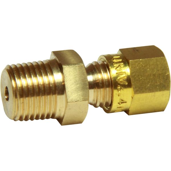 AG Brass Male Stud Coupling 4mm x 1/8" BSP Taper