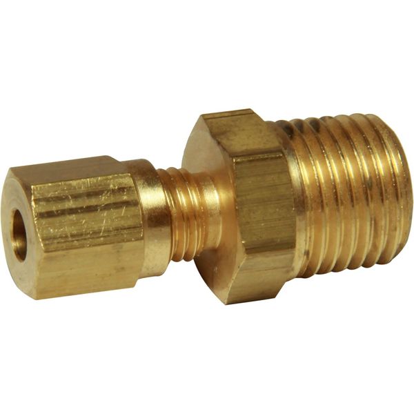 AG Brass Male Stud Coupling 4mm x 1/4" BSP Taper