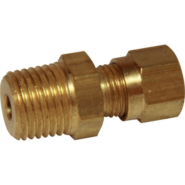 AG Brass Male Stud Coupling 6mm x 1/4" BSP Taper