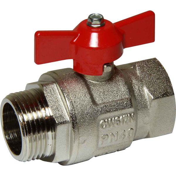 AG Tee Ball Valve PN40 1" BSP Male to Female