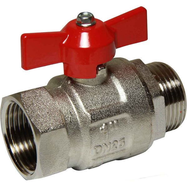 AG Tee Ball Valve PN40 1" BSP Male to Female