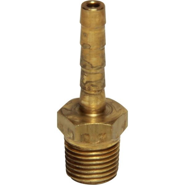 AG Brass Hose Connector 1/8" BSP Taper Male - 1/8" Hose