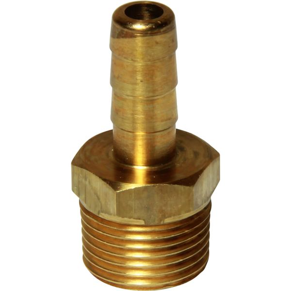 AG Brass Hose Connector 3/8" BSP Taper Male - 5/16" Hose