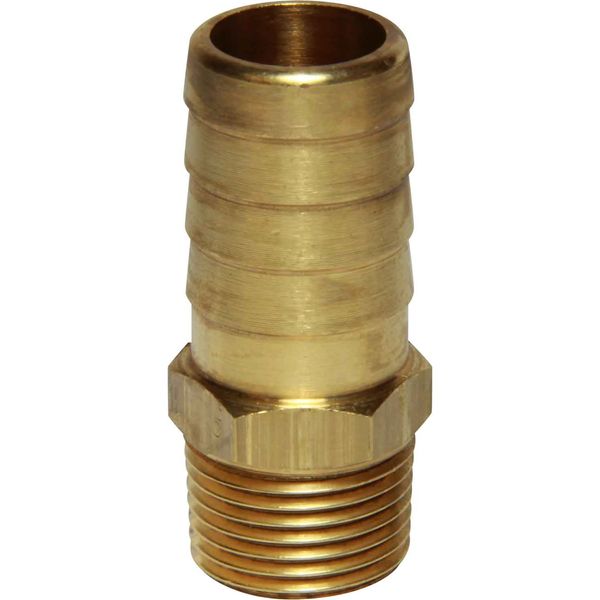 AG Brass Hose Connector 3/8" BSP Taper Male - 5/8" Hose