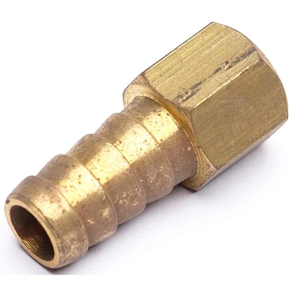 AG Brass Hose Connector 1/8" BSP Female - 3/8" Hose