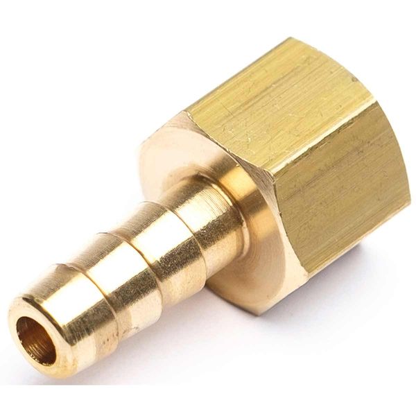 AG Brass Hose Connector 1/4" BSP Female - 5/16" Hose