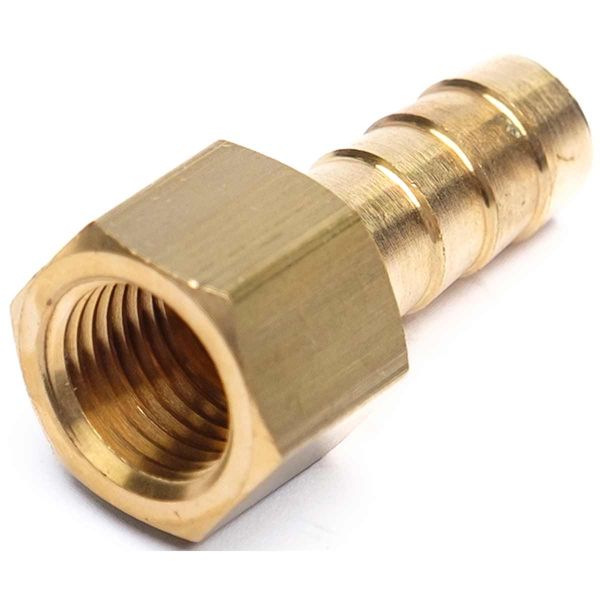 AG Brass Hose Connector 1/4" BSP Female - 3/8" Hose