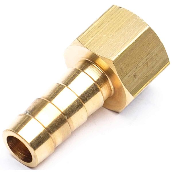 AG Brass Hose Connector 1/4" BSP Female - 3/8" Hose