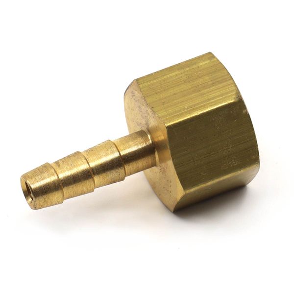 AG Brass Hose Connector 3/8" BSP Female - 1/4" Hose