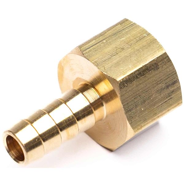 AG Brass Hose Connector 1/2" BSP Female - 3/8" Hose