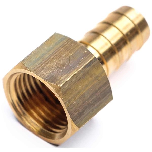 AG Brass Hose Connector 1/2" BSP Female - 1/2" Hose