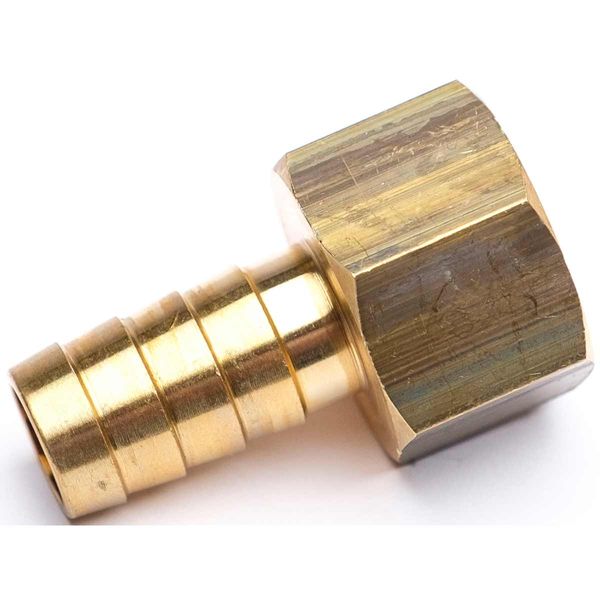 AG Brass Hose Connector 1/2" BSP Female - 1/2" Hose