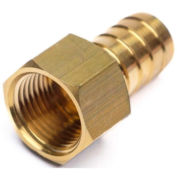 AG Brass Hose Connector 1/2" BSP Female - 5/8" Hose