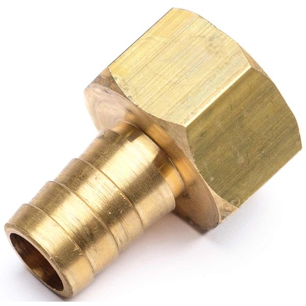 AG Brass Hose Connector 3/4" BSP Female - 5/8" Hose