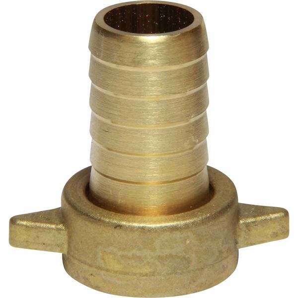 AG Brass Lug Union Hose Connector 3/4" BSP Female - 3/4" Hose