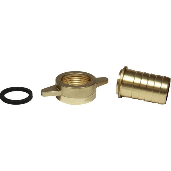 AG Brass Lug Union Hose Connector 1" BSP Female - 1" Hose