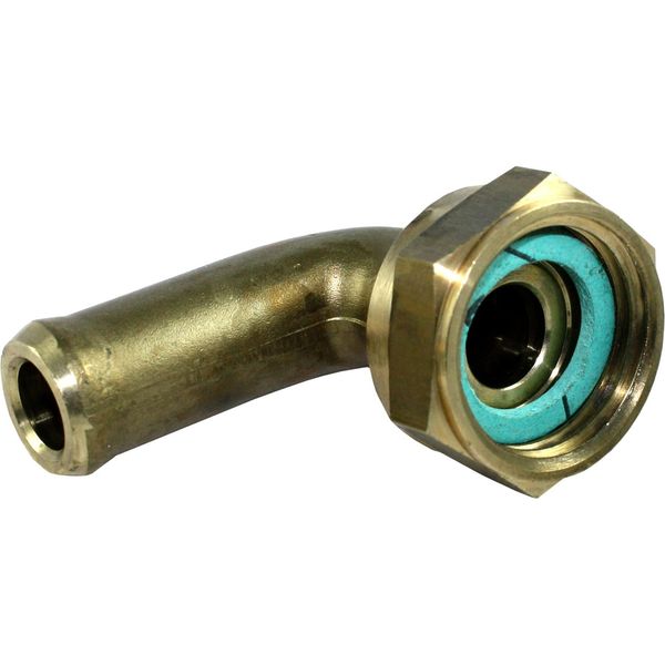 AG Brass 90 Degree Cap & Hose Tail 3/4" BSP Female - 3/8" Hose