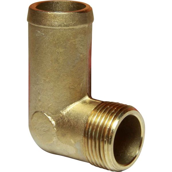 AG DZR 90 Degree Connector 3/4" BSP Male - 1" Hose