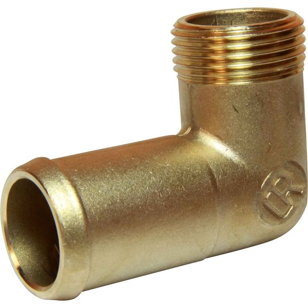 AG DZR 90 Degree Connector 1" BSP Male - 1-1/4" Hose