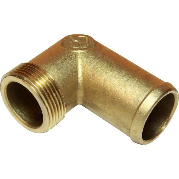 AG DZR 90 Degree Connector 1" BSP Male - 1-1/4" Hose