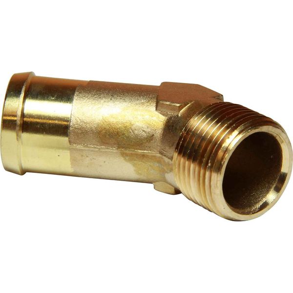 AG DZR 45 Degree Connector 3/4" BSP - 1" Hose