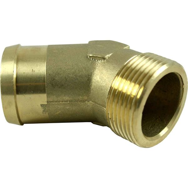 AG DZR 45 Degree Connector 1-1/4" BSP - 1-1/2" Hose