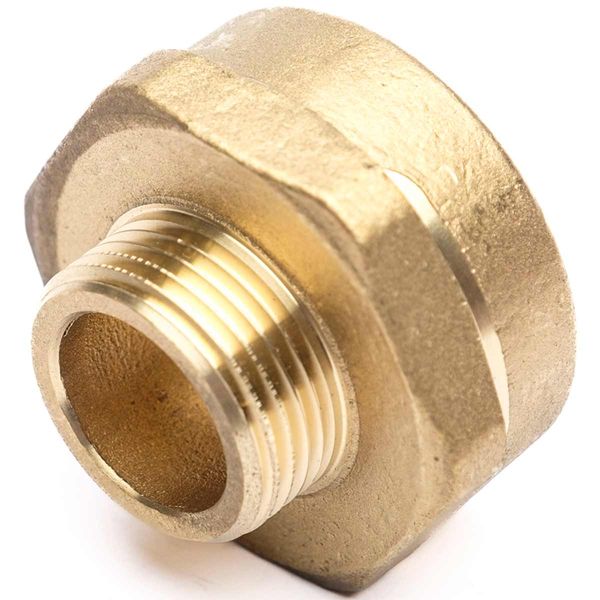 AG DZR Hex Nipple 1-1/2" Female x 1" Male