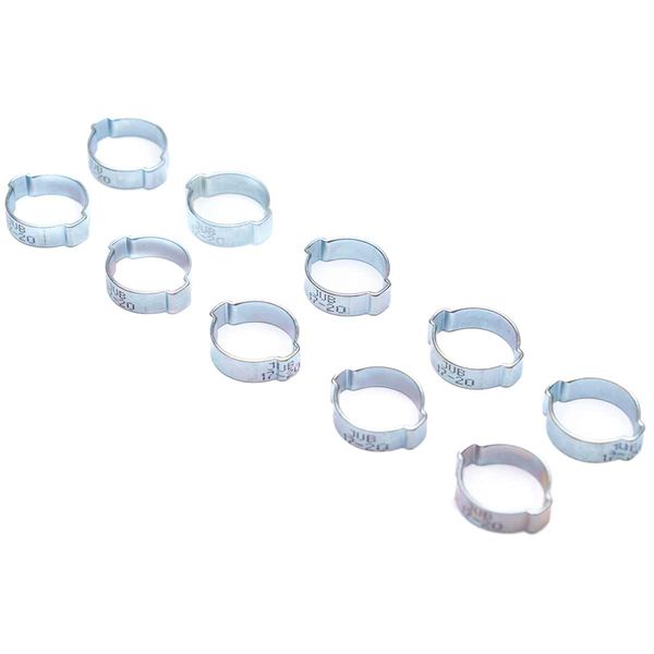 Jubilee Zinc Plated 'O' Clip 17-20mm Range 3/4" Tube (Pack of 10)