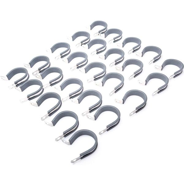 JCS M6 P Clips Stainless Steel 32mm (Pack of 25)