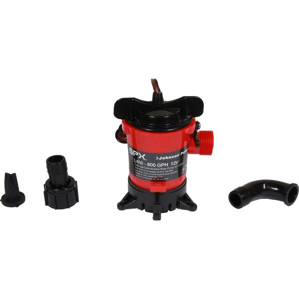 Johnson L450 Dura-Port Bilge Pump (12V / 49lpm / 19mm Hose) Bulk