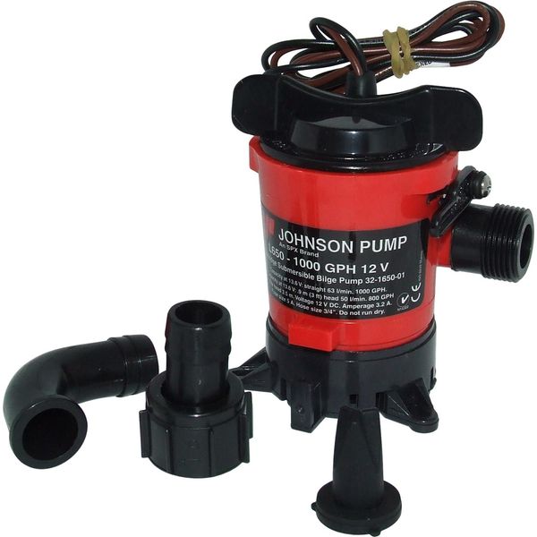 Johnson L650 Cartridge Bilge Pump (12V / 1000 GPH / 19mm Hose)