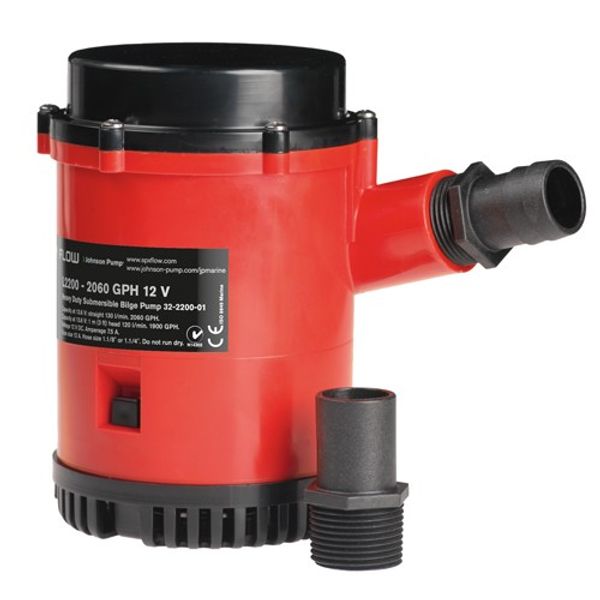 Johnson Heavy Duty Bilge Pump 2200GPH 12V