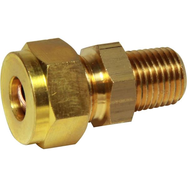 Wade Male Stud Coupling 3/8" x 1/4" NPT