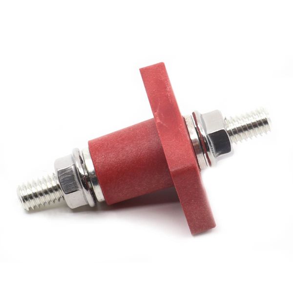 Blue Sea Feed Through Connector 3/8" Red (Each)