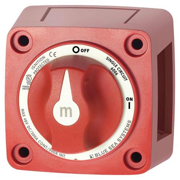 Blue Sea Mini Switch On/Off with Knob 300A (Each)