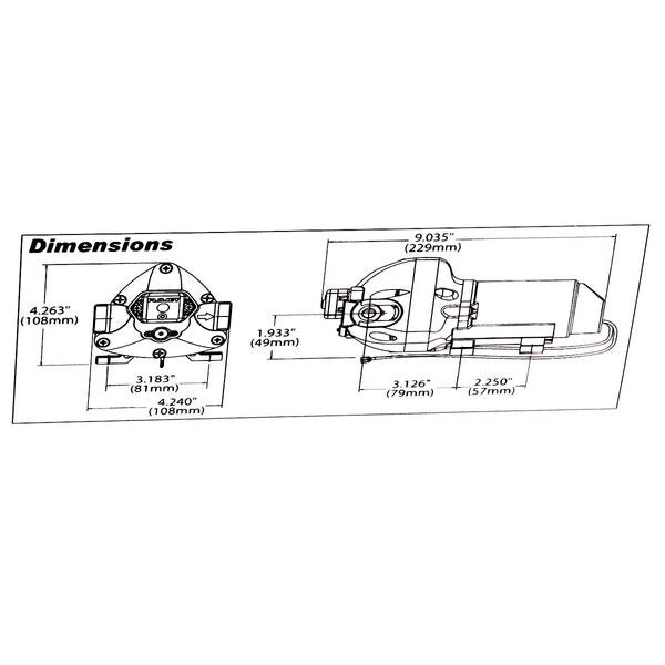 Flojet Triplex Galley Pump (11 LPM / 40 PSI / 24V)